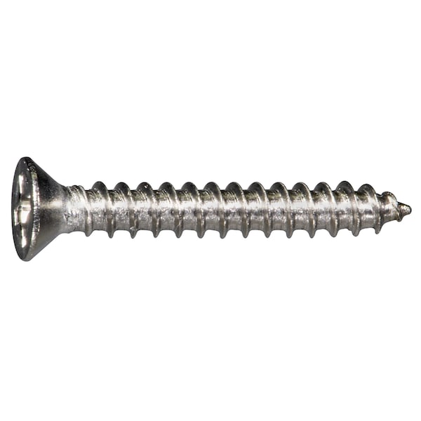 Midwest Fastener Sheet Metal Screw, #6 x 1 in, 316 Stainless Steel Flat Head Phillips Drive, 30 PK 932303 - main